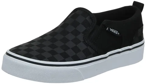 Vans Asher, Scarpe da ginnastica Unisex - Bambini e ragazzi, Checker Black Black, 31 EU