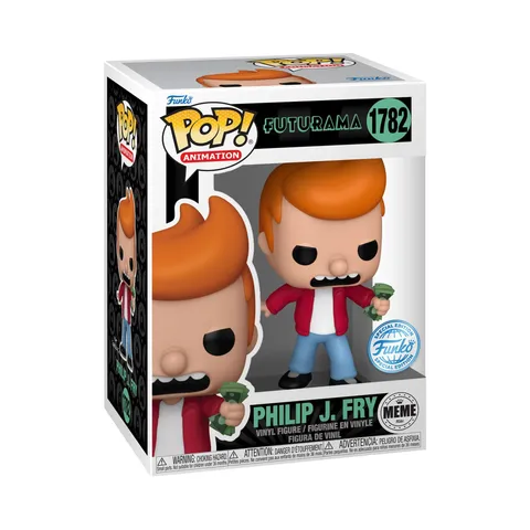 Funko POP! TV: Meme - Fry - Futurama - Esclusiva Amazon - Figura in Vinile da Collezione