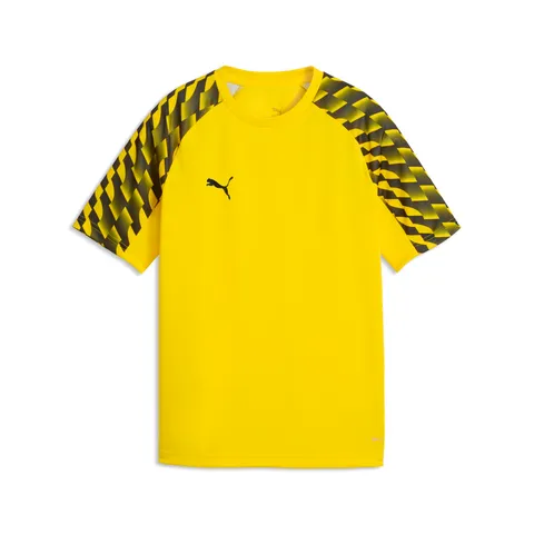 Puma teamLIGA26 Maglia Jr, 164, Faster Yellow Black Black