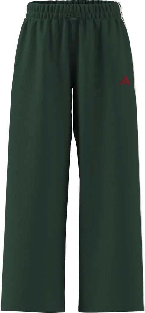 adidas Femme Essentials 3-Stripes Woven Parachute Pants, Team Dark Green/White, M