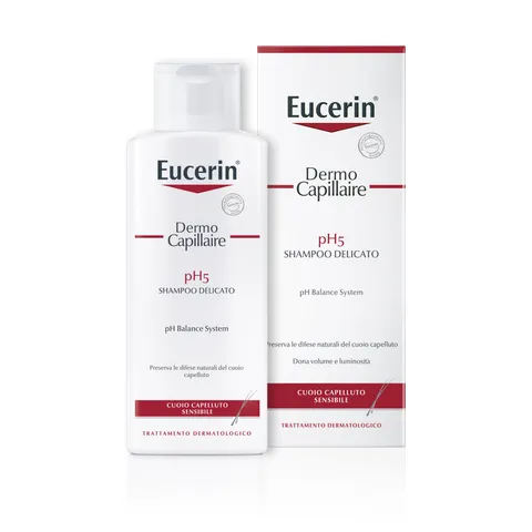 Eucerin DermoCapillaire pH5 Shampoo Delicato 250 ml, Shampoo capelli, cute e cuoio