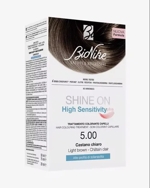 Bionike Shine On High Sensitivity - Trattamento Colorante Capelli, Kit Tinta Alta