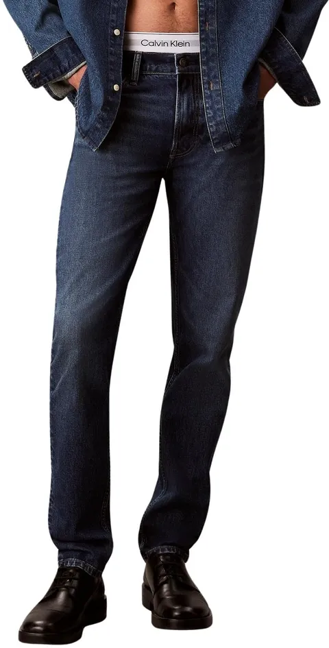 Calvin Klein Jeans da Uomo Slim Taper Sahara Sand Jean LV04RB758G, Blu (Sahara Sand), 3029, Blu (Sahara Sand), W29 / L30