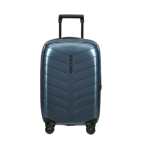 Samsonite Attrix Spinner S, Bagaglio a Mano Espandibile, 55 cm, 38/44 L, Blu (Blu Acciaio)
