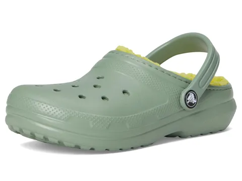 Crocs Classic Lined Clog K Unisex - Bambini e ragazzi, Moss, 30/31 EU