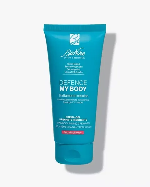 BioNike Defence My Body, Trattamento Cellulite, Crema-Gel Drenante Riducente, 75ml