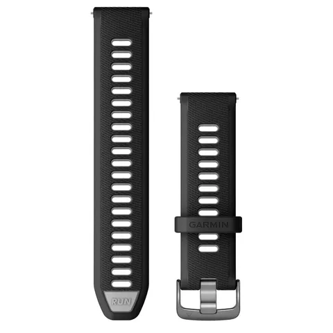 Garmin Forerunner 265 Cinturino 22mm Black & Powder Grey