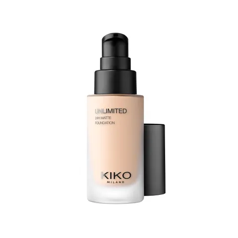 KIKO Milano Unlimited 24H Matte Foundation 1.5 WR, Fondotinta Fluido Mat A Lunga Tenuta
