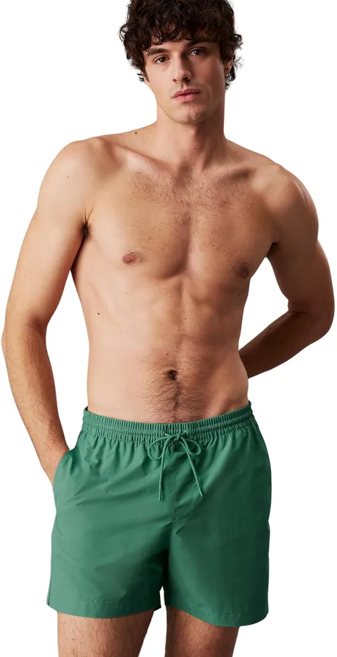 Calvin Klein Medium Drawstring Lv00N61109, Pantaloncini, Uomo, Verde (Wild Green), XL