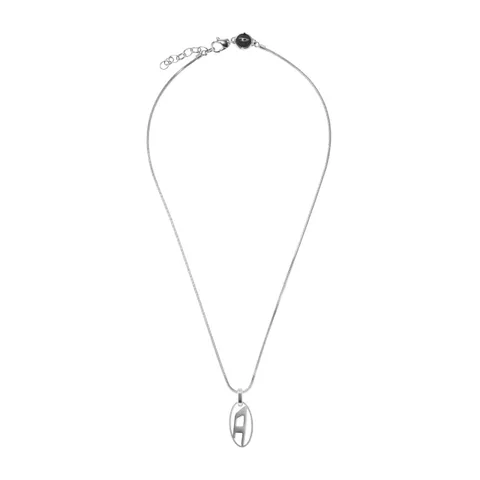 Diesel Collana Da Uomo Con Ciondolo Singolo, L550Xw2.0mm Collana In Acciaio Inox Argento