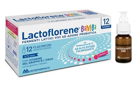 Lactoflorene Bimbi, Integratore Fermenti Lattici per l'Equilibrio Intestinale, con Zinco