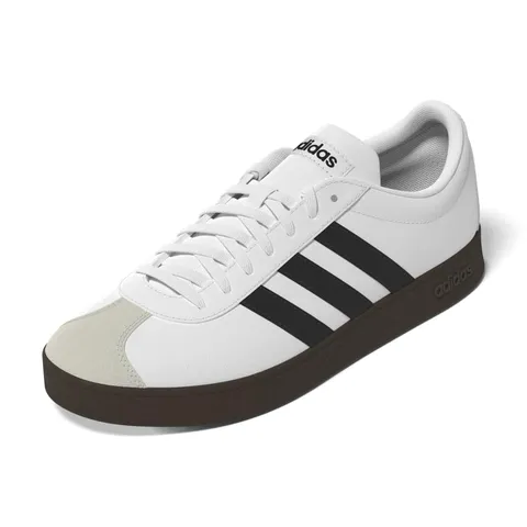 adidas Donna VL Court Base Shoes, Ftwr White/Core Black/Grey One, 43 1/3 EU