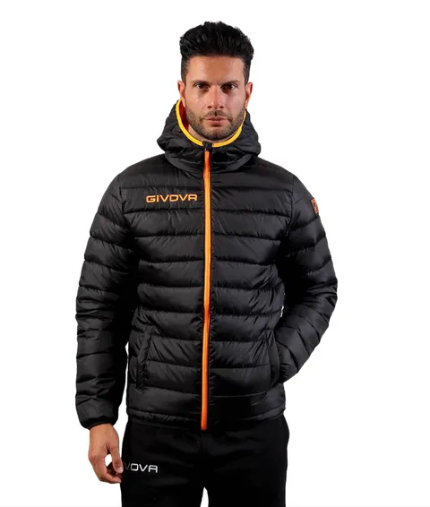 Givova Giubbotto Olanda NERO/Arancio FLUO Tg. M