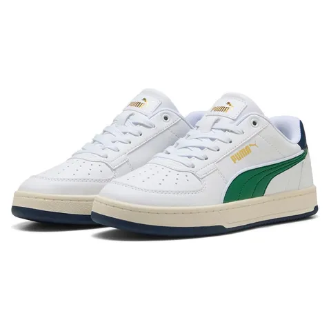 PUMA Caven 2.0 Retro Jr - Sneaker Unisex per Bambini, Bianco Archivio Verde Bianco Caldo