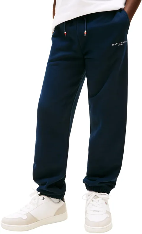Tommy Hilfiger Bambini Unisex Pantaloni da Jogging Mini Corp con Coulisse, Multicolore