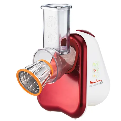 Moulinex DJ755G10 Fresh Express Plus Affettatutto Grattugia Elettrico, 5 Funzioni di