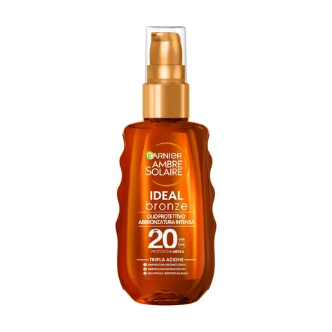 Garnier Olio Protettivo Abbronzante Spray, Protezione Media SPF 20+, Abbronzatura Dorata