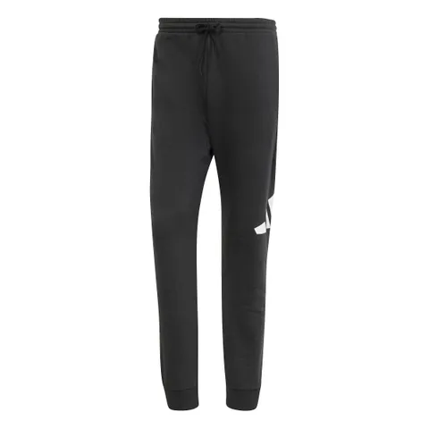 adidas Uomo Essentials Big Logo French Terry Pants, Black/White, XXL