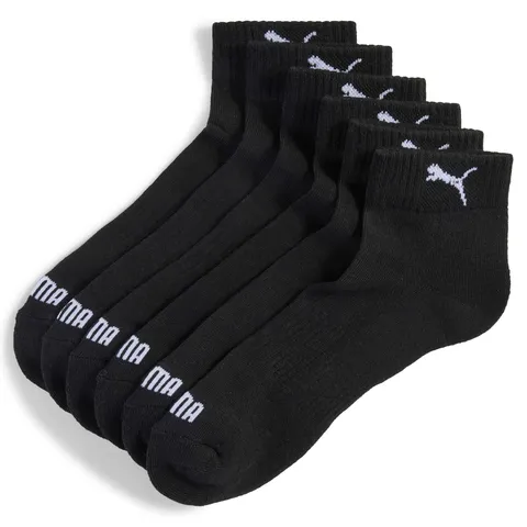 PUMA Cushioned Quarter 3P, Calzini, Unisex - Adulto, Black - New, 35-38