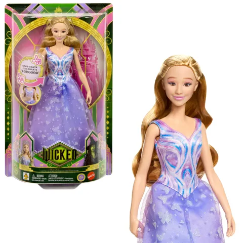 ​Mattel Universal Wicked: For Good - Glinda Cantante, bambola da collezione ispirata al