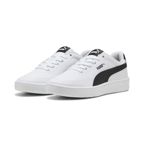 Puma Court Classic Clean Jr - Sneaker Unisex per Bambini, Bianco, 6 UK