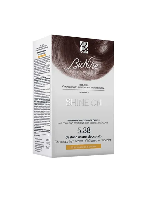 Bionike Shine On - Trattamento Colorante Capelli, Kit Tinta per Cute Sensibile Senza