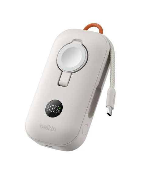 Belkin BoostCharge Pro Power Bank 10000mAh con Caricatore per Apple Watch, Caricatore