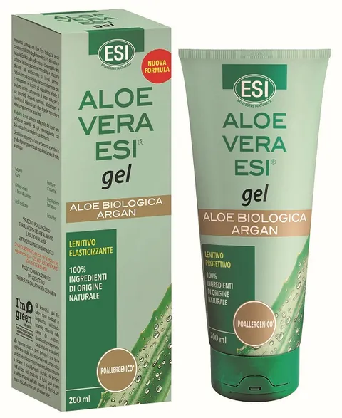 ESI - Aloe Vera Gel Puro, Idrata e Protegge la Pelle Secca o Arrossata in Seguito a