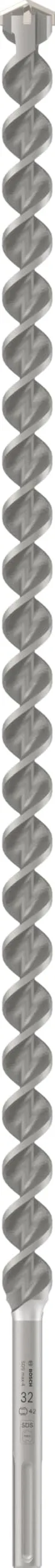 Bosch 1x Punta per martelli PRO SDS max-4 (per Calcestruzzo armato, Blocco in