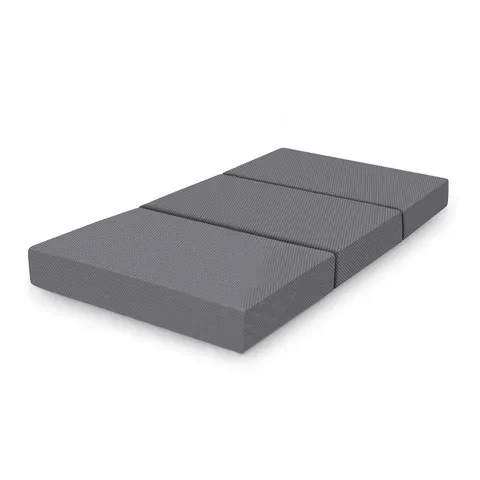 Amazon Basics Materasso pieghevole per ospiti 75 x 195 x 10 cm in memory foam, con
