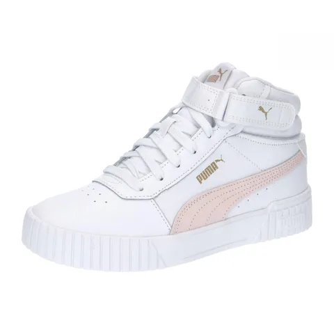 PUMA Women Carina 2.0 Mid Scarpe da ginnastica, Puma White Frosty Pink Puma Gold, 42 EU