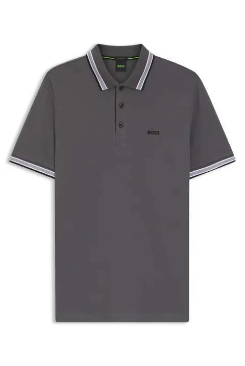 Boss Polo da Uomo, Open Grey 071, M