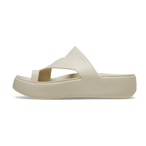 Crocs Getaway Platform Toe Loop, Sandali Donna, Sandstone, 42/43 EU