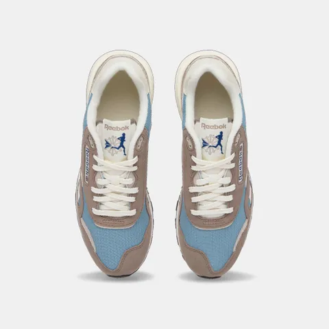 Reebok Unisex Classic Nylon 89 Sneaker, Gritty Grey/Leisure Blue/Chalk, 42,5 EU, Gritty