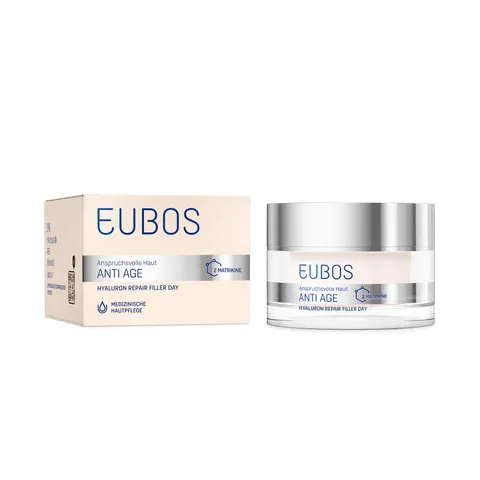 Eubos Hyaluron Repair Filler Day Creme für anspruchsvolle Haut, 50 ml Crema