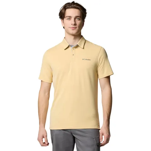 Columbia Men's Nelson Point Polo, Polo Shirt, Sand Dune, XXL