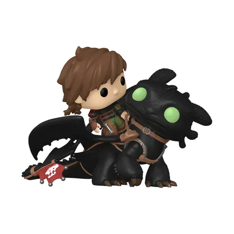 Funko Pop! Rides Deluxe: Httyd - Hiccup With Toothless - How To Train Your Dragon