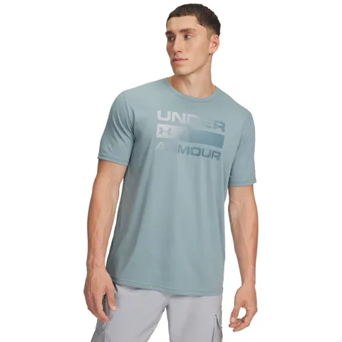 UA Team Issue Wordmark SS - Serpentina / / Jasper Blue - SM