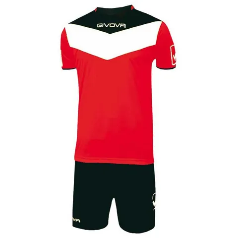 Givova KITC53, Unisex Adulto, Nero-Rosso, XS