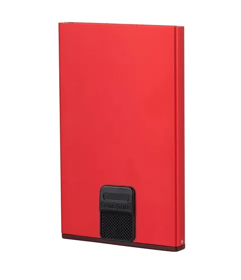 Samsonite ALU FIT SLG - Custodia per schede, 10,2 cm, rosso (rosso)