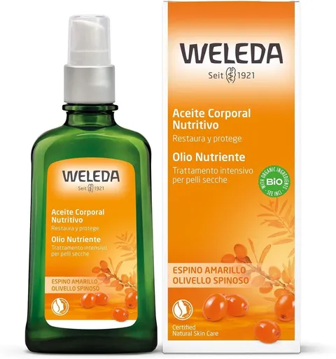 Weleda Olio Nutriente Olivello Spinoso, stimola la naturale rigenerazione cellulare e