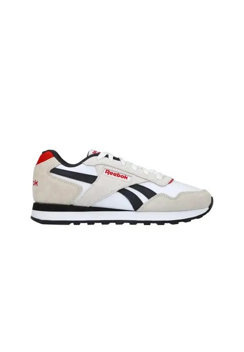 Reebok Sneaker Unisex Glide, Bianco/Vector Red/Washed Black, 34,5 EU, White Vector Red