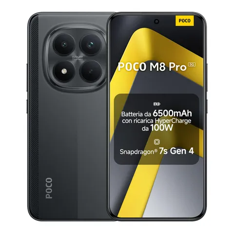 Xiaomi POCO M8 Pro 5G 8GB 256GB Display AMOLED Nero