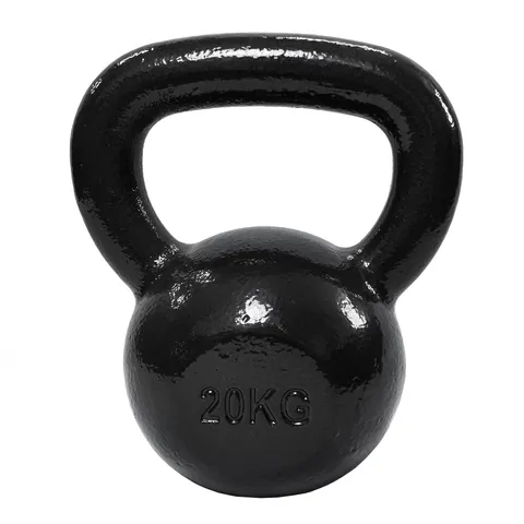 Amazon Basics Kettlebell in ghisa, 20 kg, Nero