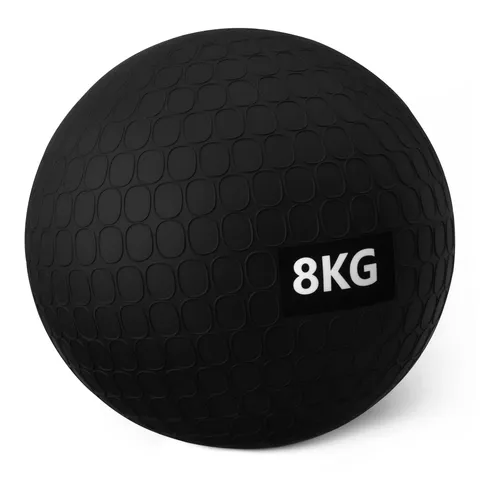 Amazon Basics, Palle mediche/slam ball per esercizi, 8 kg, Nero