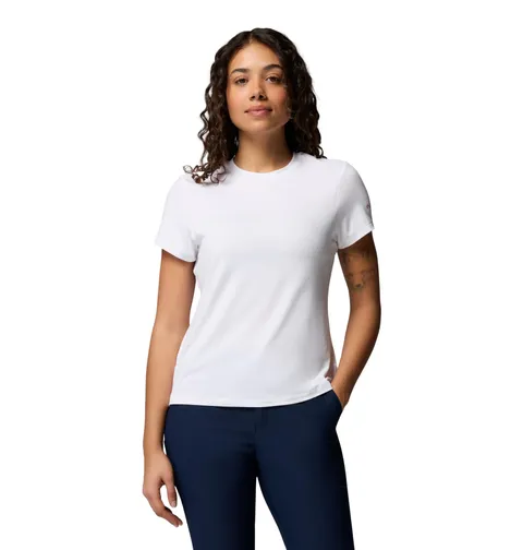 Columbia Parsons Point Back Graphic Tee, Maglietta attiva da donna che assorbe l'umidità
