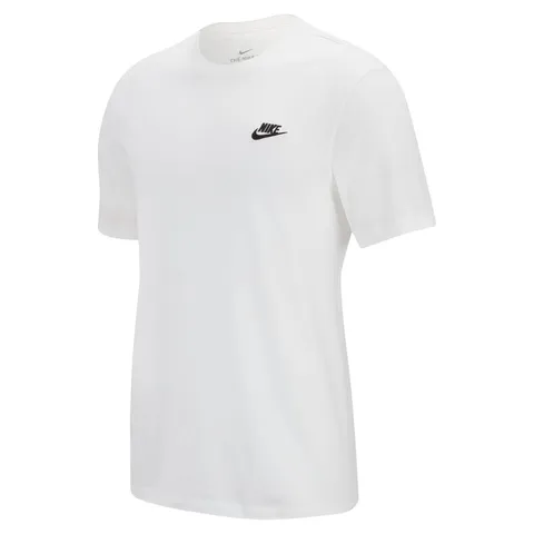 Nike M Nsw Club Tee Maglietta, White Black, XS Uomo