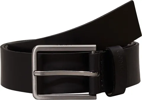 Calvin Klein Uomo Cintura 3.5 cm Essential Belt Cintura in Pelle, Nero (Black), 105 cm