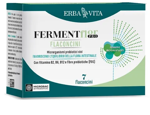 ERBA VITA Ferment Flor Pro Flaconcini Adulti integratore alimentare a base di probiotici