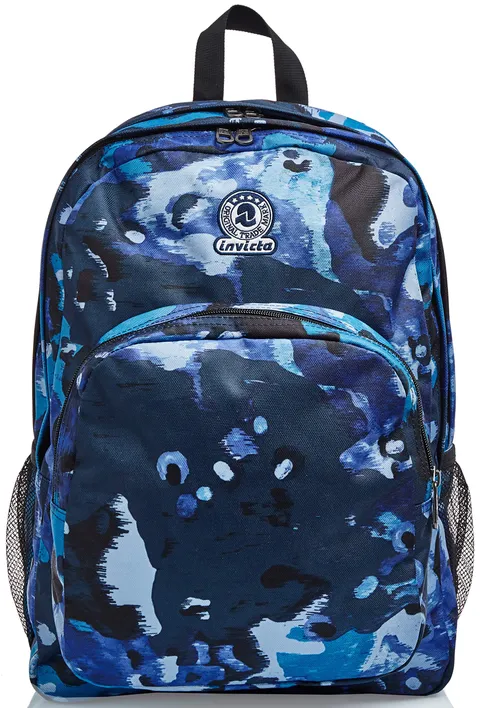 Invicta Zaino Scuola Strong, Doppio Scomparto con Tasca Porta PC, Tasca Porta Borraccia